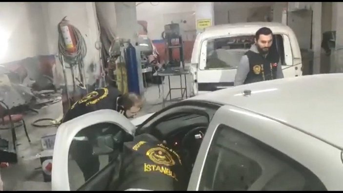 İstanbul'da, çalıntı otomobilleri satan şüphelilere operasyon