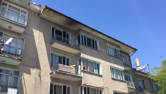Konya'da Suriyeli bir ailenin yaşadığı evde yangın