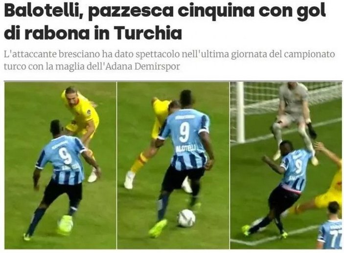 Balotelli'nin rabonası Avrupa basınında manşetlerde