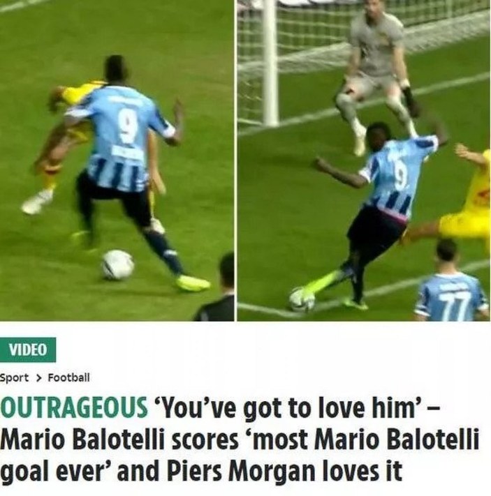 Balotelli'nin rabonası Avrupa basınında manşetlerde