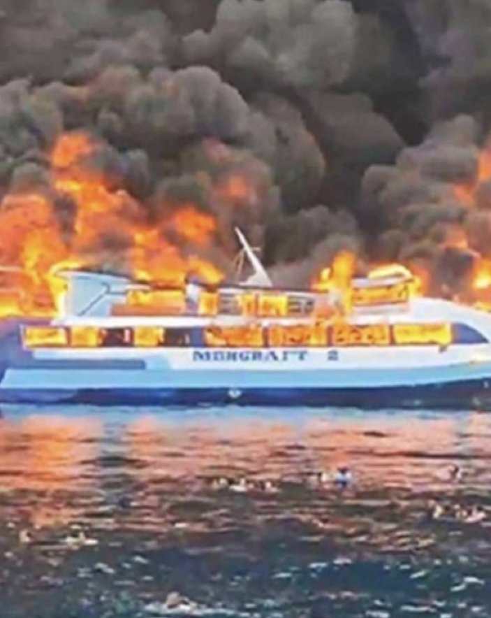 Filipinler'de yolcu gemisinde yangın: 7 ölü, 23 yaralı