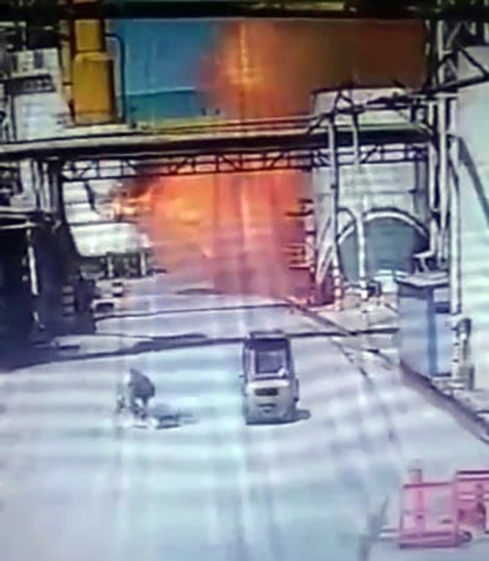 Kocaeli’de bir fabrikanın buhar kazanı patladı: O an