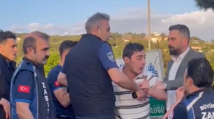 d Maltepe’de zabıta ile sürücü kavgası