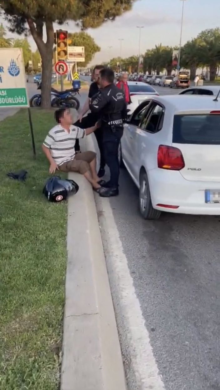 i Maltepe’de zabıta ile sürücü kavgası