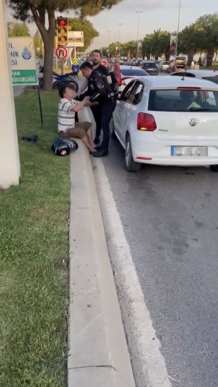 i Maltepe’de zabıta ile sürücü kavgası