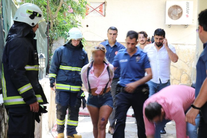 Antalya'da otel yakmaya çalışan kadına gözaltı