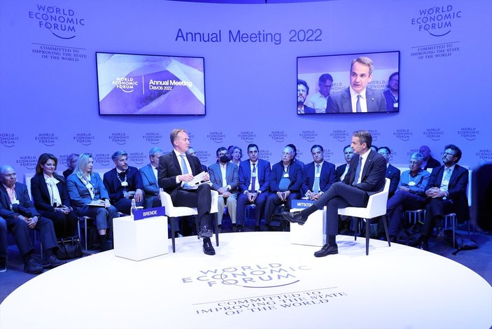 Kiryakos Miçotakis, Davos'ta Türkiye'yle ilgili konuştu