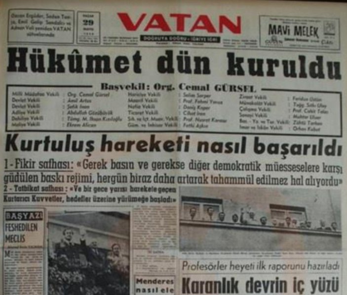 Vakanüvis, 27 Mayıs darbesine basının etkisini anlattı