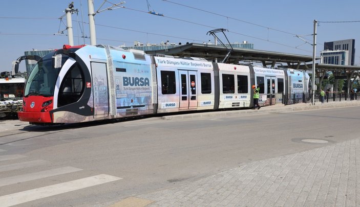 Bursa'da T2 tramvay hattının test sürüşleri başladı