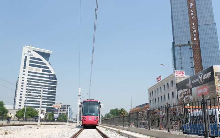 Bursa'da T2 tramvay hattının test sürüşleri başladı