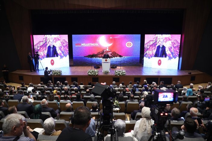 Cumhurbaşkanı Erdoğan'ın, Demokrasi ve Özgürlükler Adası'ndaki konuşması