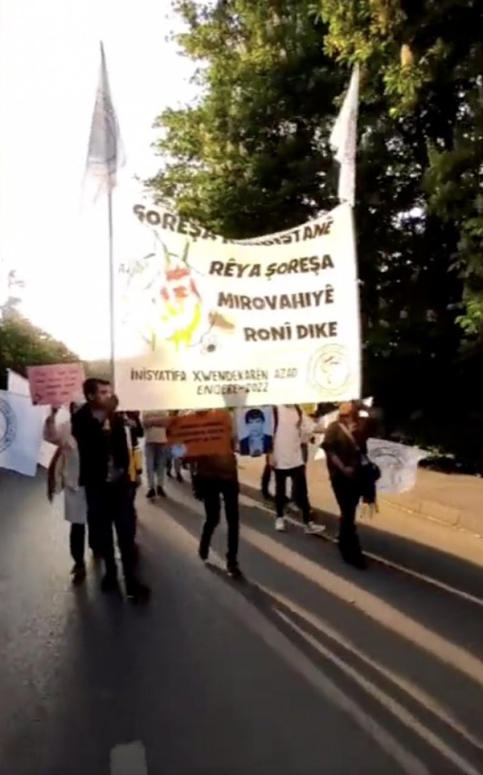 ODTÜ'de PKK sempatizanlarının yürüyüşü