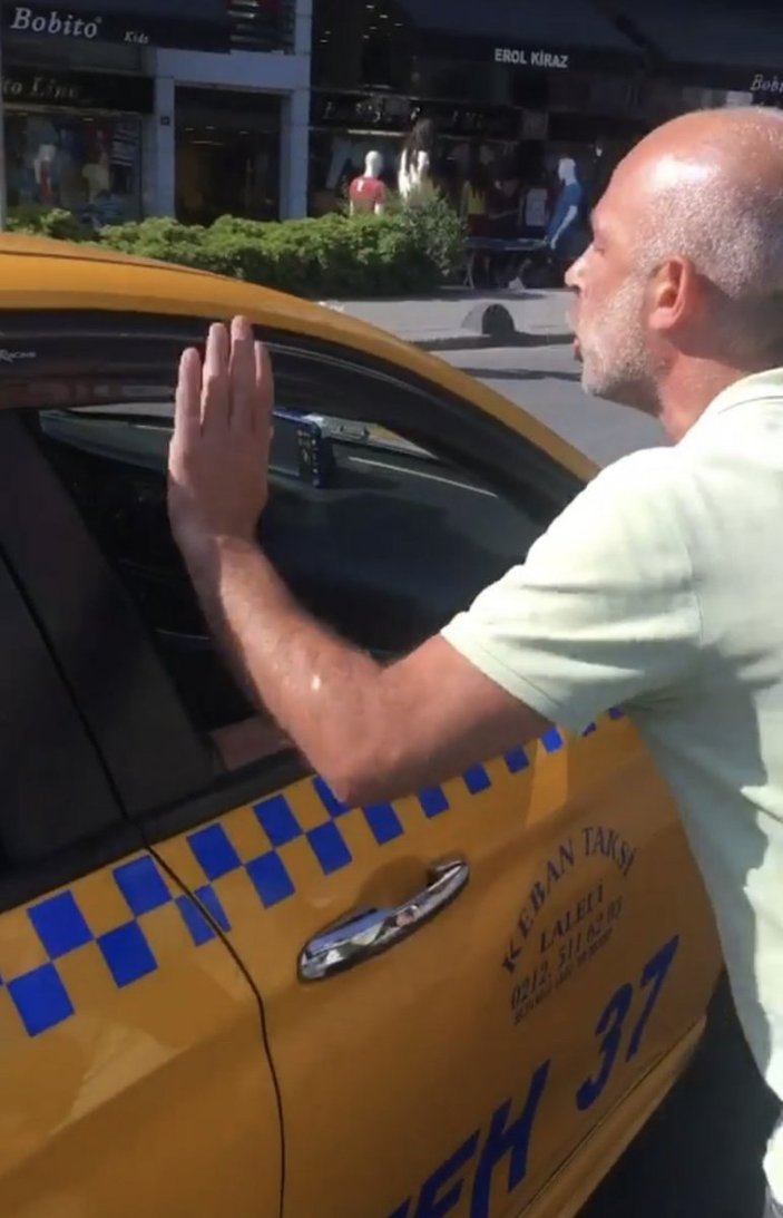 İstanbul'da müşteri seçen taksiciyle vatandaş arasında tartışma çıktı