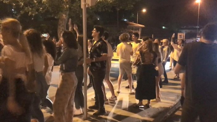 Şişli’de konser sonrası sokakta taşkınlık
