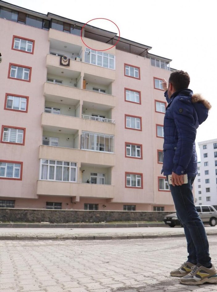 Erzurum'da 6'ncı kattan düşen Azra, olay anını hatırlamıyor