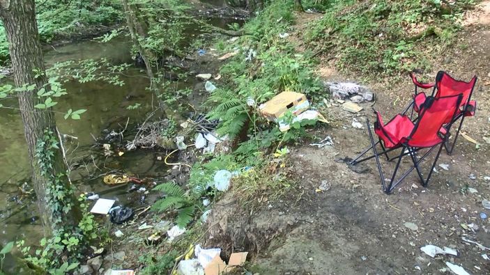 d Belgrad Ormanı'ndan piknikçiler gitti, çöpler kaldı
