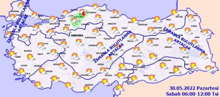 Meteoroloji'den yeni hava durumu raporu! Sıcaklıklar artıyor, rüzgarı daha çok bekleriz..