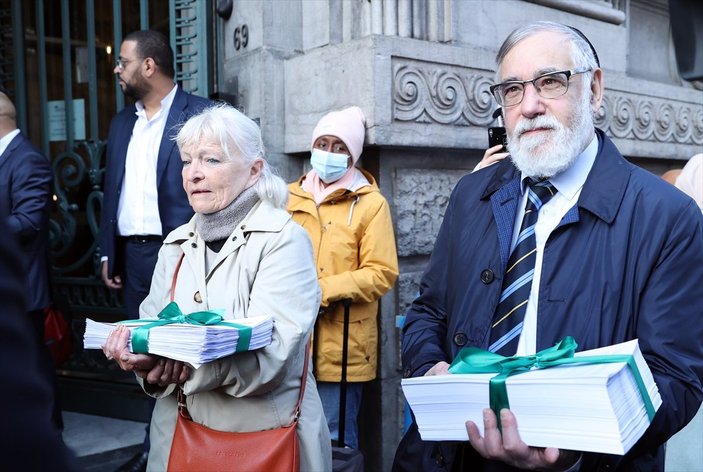Belçika'da helal kesim yasağına karşı parlamentoya yürüdüler
