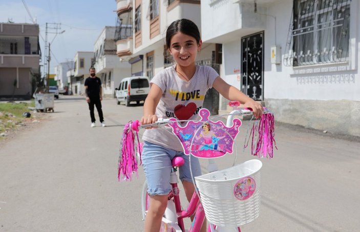 Adanalı Şifa'nın bisiklet hayali gerçek oldu