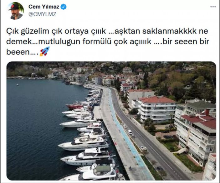 Cem Yılmaz'dan Bebek sahili göndermesi