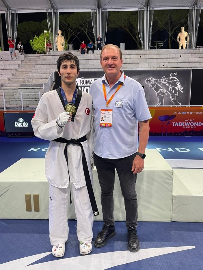 Hakan Reçber, Taekwondo Grand Prix’inde altın madalya kazandı