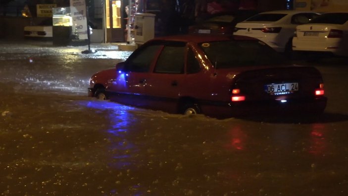 Kırıkkale'de şiddetli yağmur etkili oldu