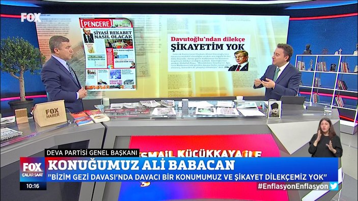 Ali Babacan: Gezi davasıyla ilgili bir mağduriyetim yok
