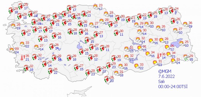 Meteoroloji'den toz taşınımı ve sağanak uyarısı