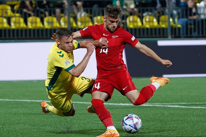 Türkiye Uluslar Ligi'nde Litvanya'da 6 gol attı