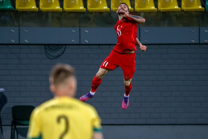 Türkiye Uluslar Ligi'nde Litvanya'da 6 gol attı