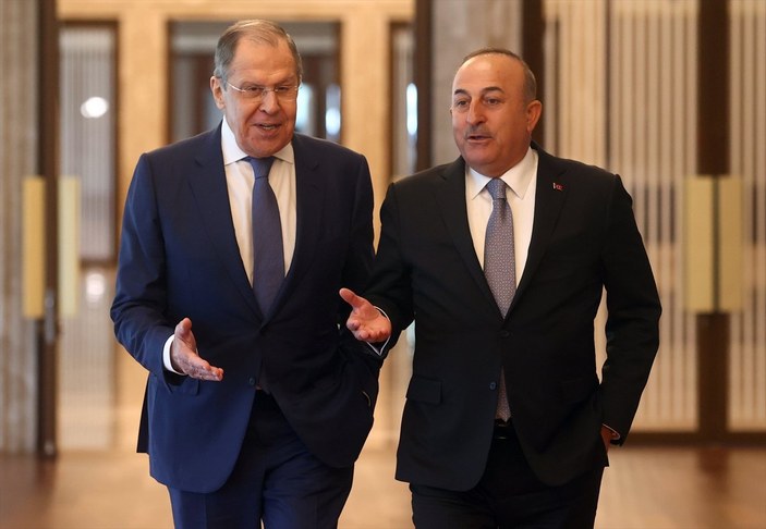 Rusya Dışişleri Bakanı Sergey Lavrov ve Mevlüt Çavuşoğlu görüştü