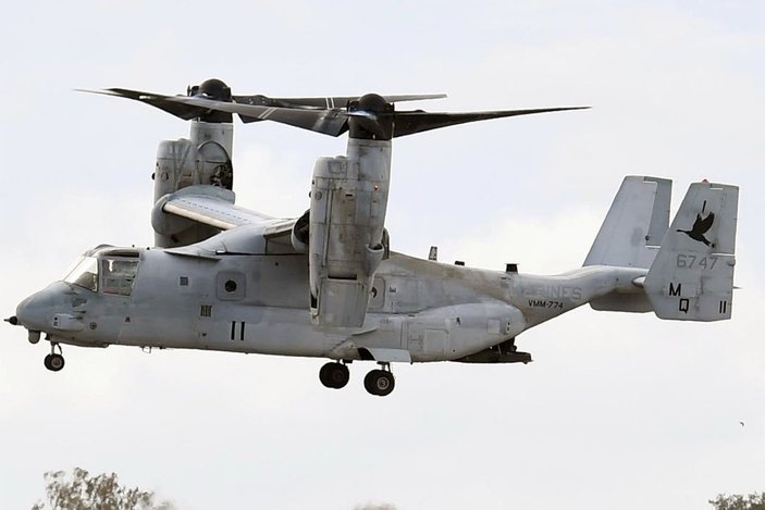 ABD ordusuna ait Osprey hava aracı düştü: 4 ölü