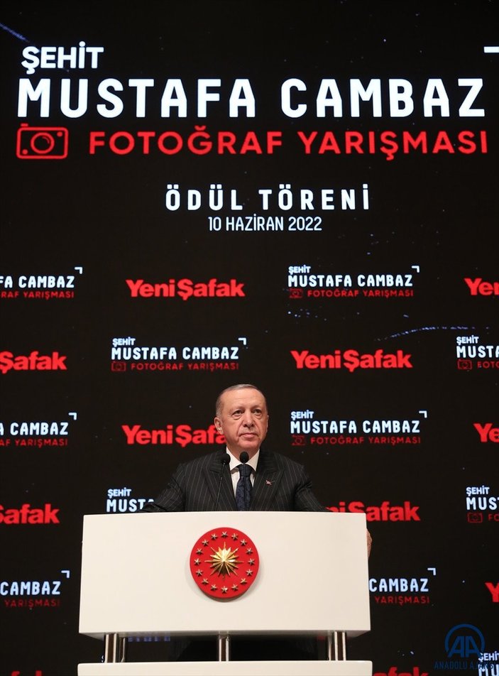Cumhurbaşkanı Erdoğan, Mustafa Cambaz’a vefa ödül töreninde konuştu