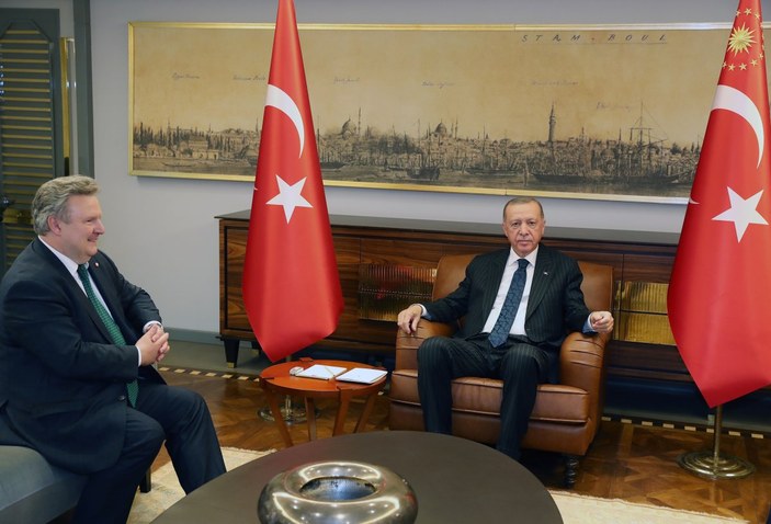 Cumhurbaşkanı Erdoğan, Michael Ludwig'i kabul etti