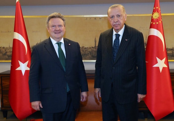 Cumhurbaşkanı Erdoğan, Michael Ludwig'i kabul etti