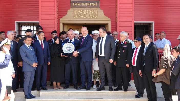 Süleyman Soylu, Çanakkale Jandarma Eğitim Merkez Komutanlığı'nda cami açılışı yaptı