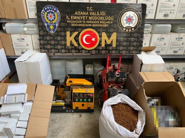 Adana'da polis, kaçak ürünlere yönelik operasyon yürüttü