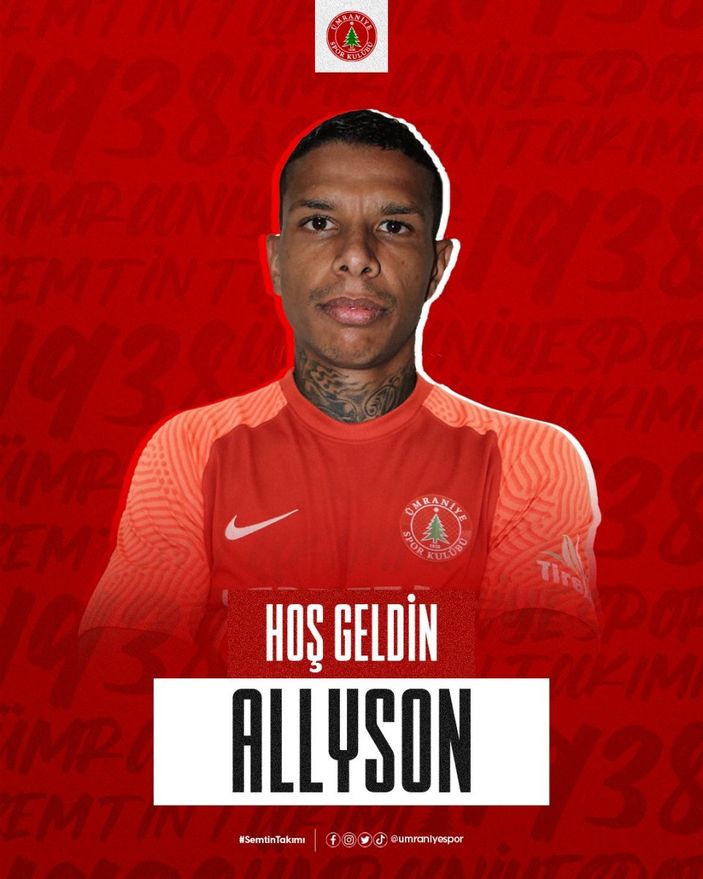 Ümraniyespor, Allyson ile anlaştı