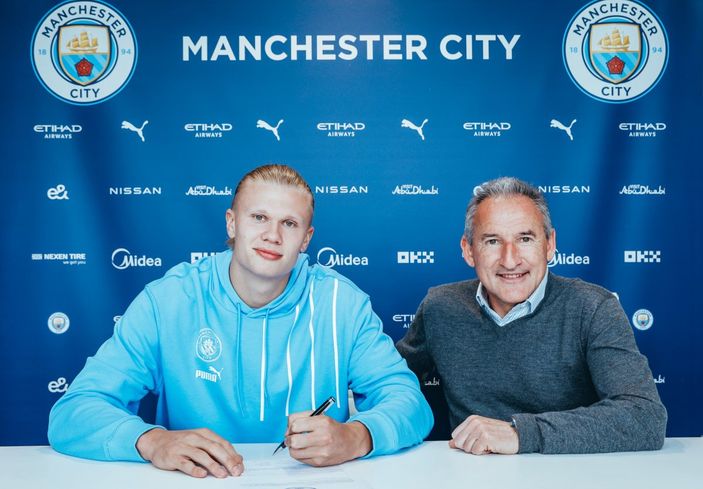 Manchester City, Erling Haaland'ı açıkladı