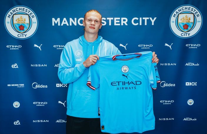 Manchester City, Erling Haaland'ı açıkladı