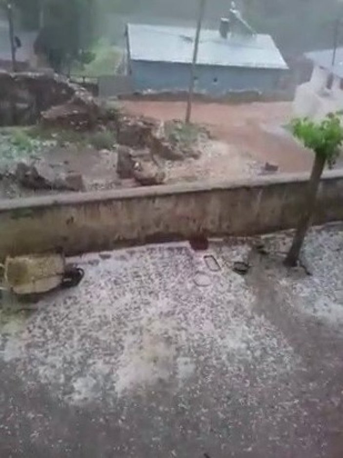 Sivas'ta sağanak yağış dereleri taşırdı