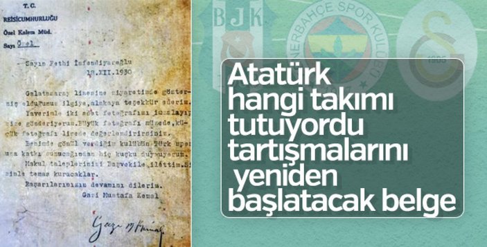 Mustafa Kemal Atatürk Beşiktaşlıydı iddiası