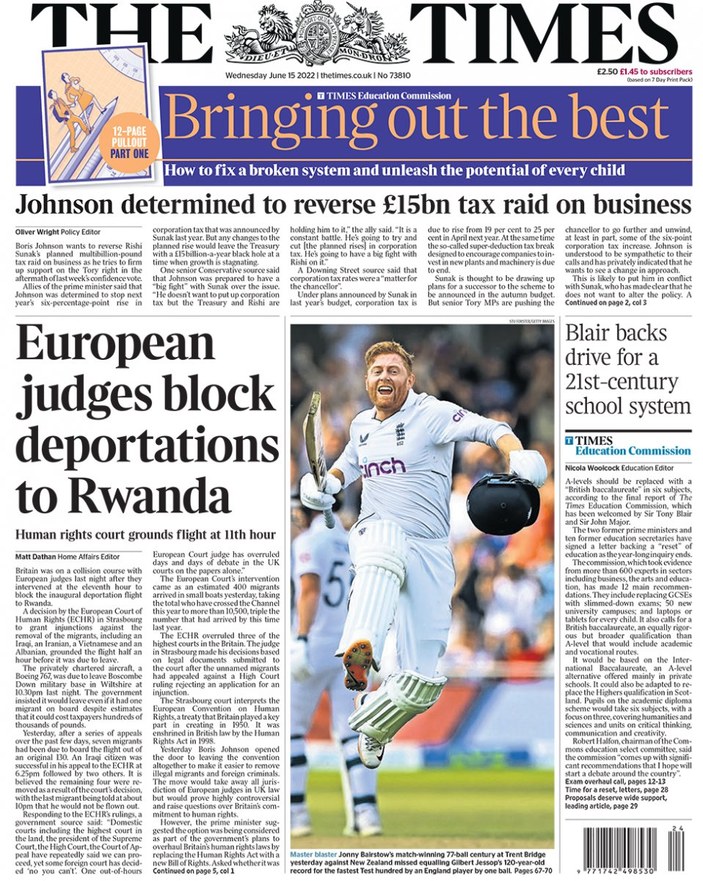 İngiliz basını: Ruanda'ya uçuşun durdurulması, Boris Johnson’a darbe
