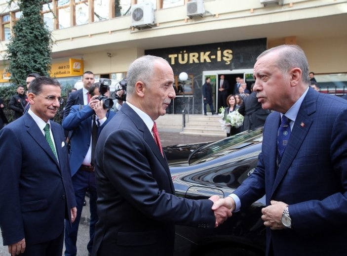 Cumhurbaşkanı Erdoğan, TÜRK-İŞ Başkanı Atalay'ı kabul etti