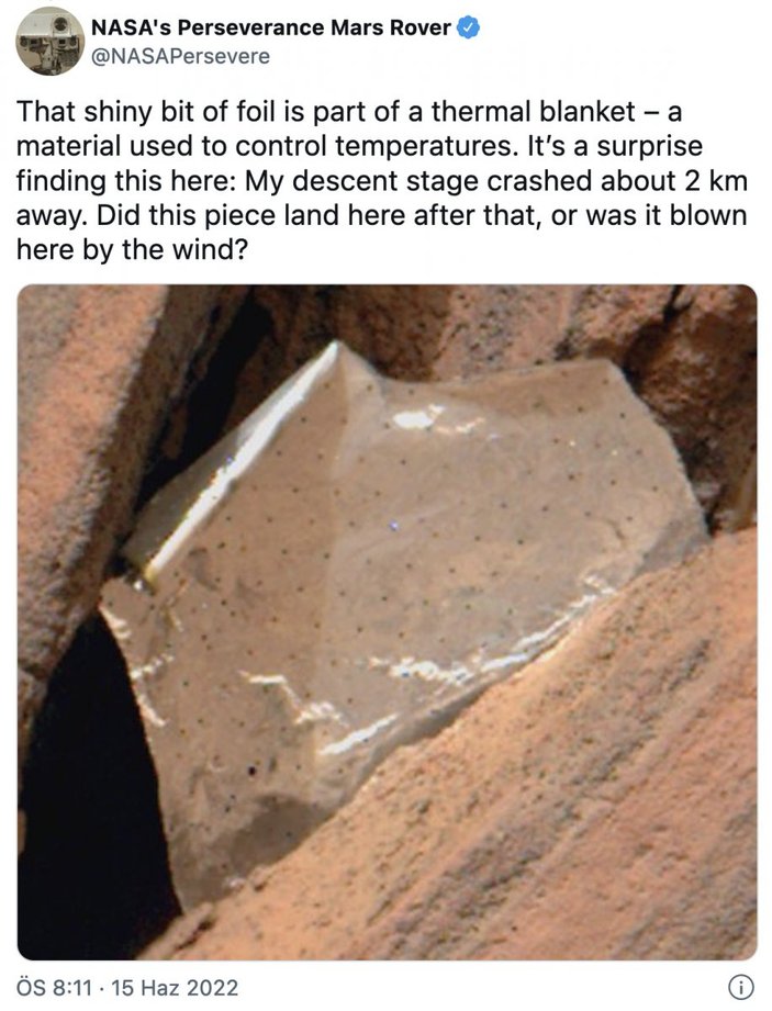 Mars'ta insan çöpü bulundu