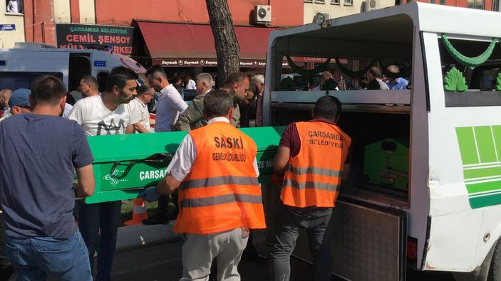 d Samsun'da forkliftin ezdiği anne öldü, oğlu yaralandı
