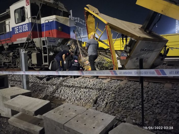 Hatay'da lokomotif kazası: 1 ölü, 2 yaralı