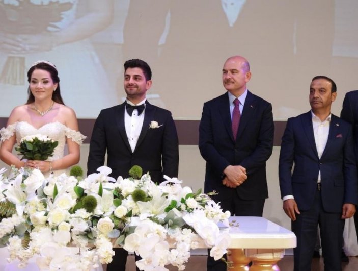 Süleyman Soylu, MHP'li vekilin kızının nikah şahidi oldu