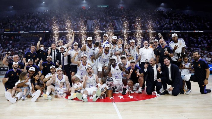 Real Madrid basketbol liginde 36. kez şampiyon