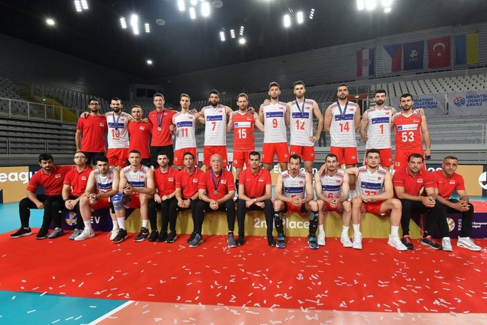 Türkiye Erkek Voleybol Takımı Avrupa ikincisi oldu